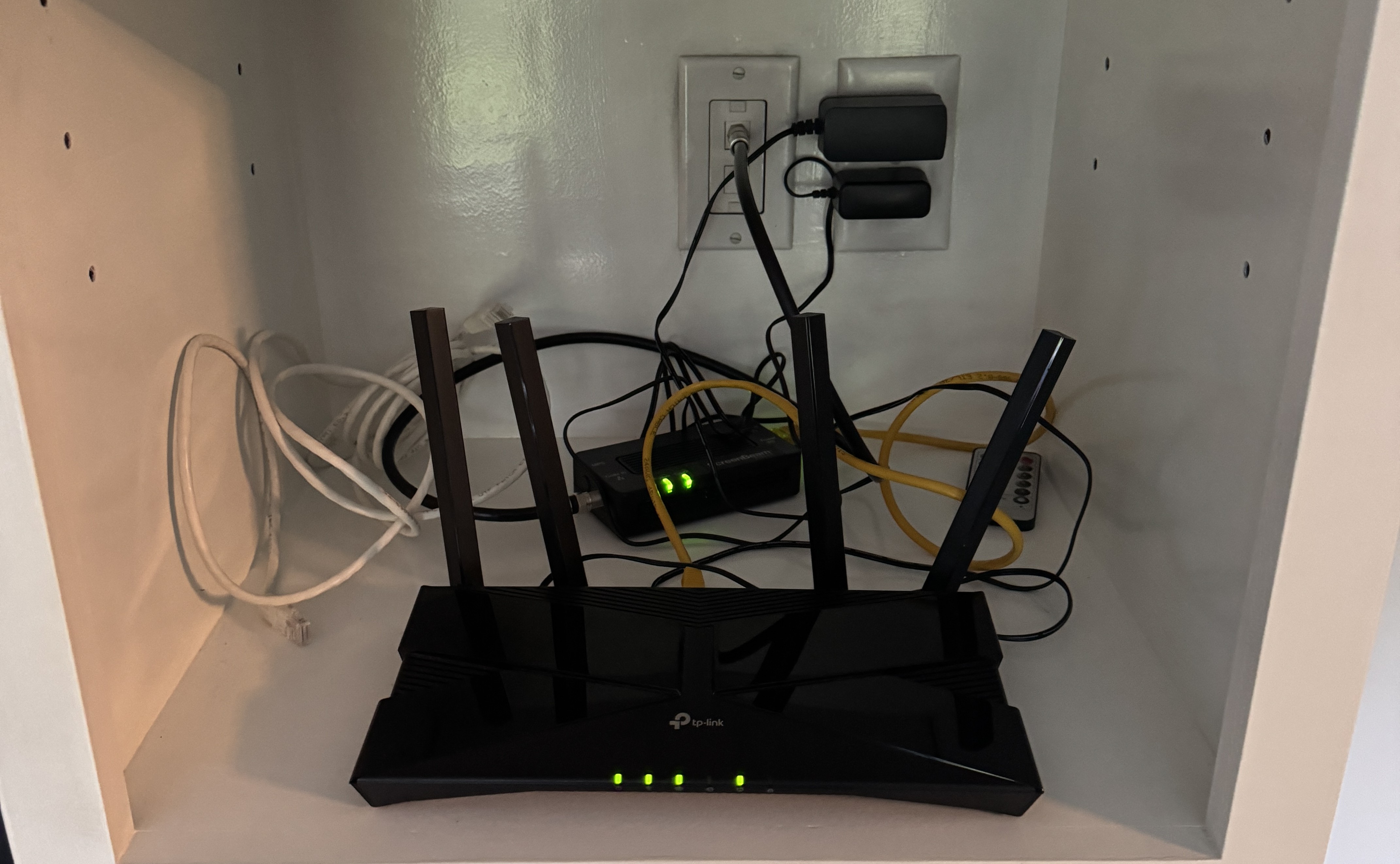 MoCA coaxial network adapter installation